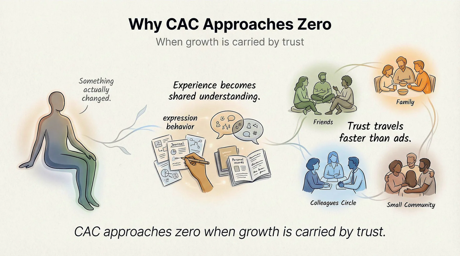 Why CAC Approaches Zero - Trust travels faster than ads