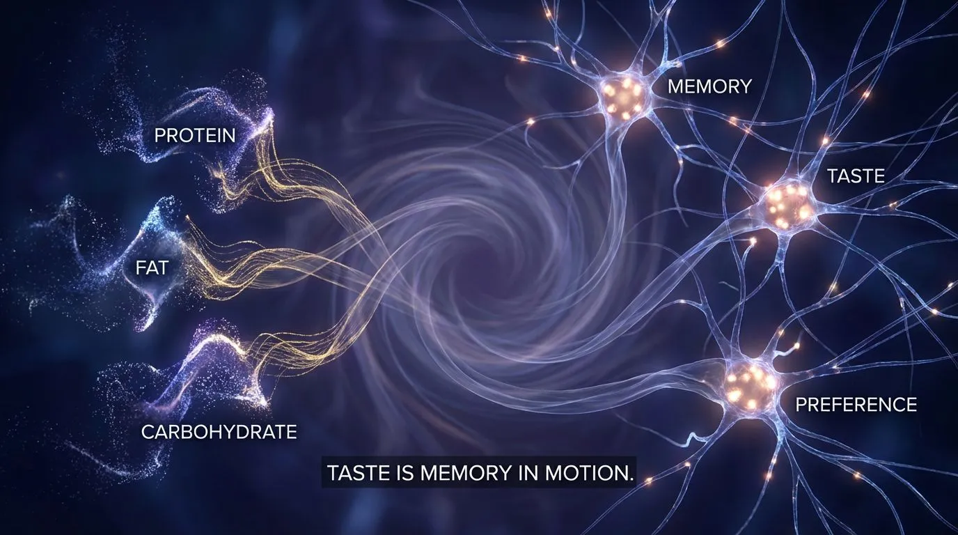 神经网络记忆可视化与食物分子连接