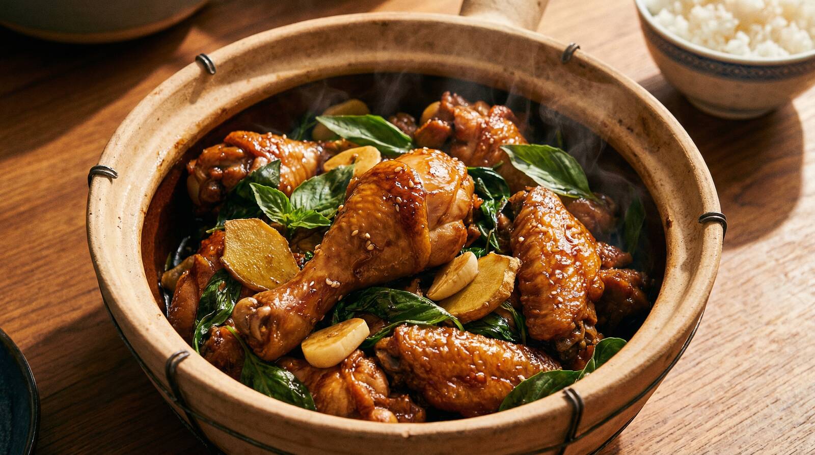 台式三杯鸡 (低糖版)